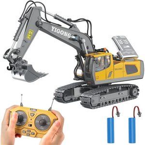Remote Control Excavator Toy for 6-12 yr Boys, Best Birthday Gifts for Kids